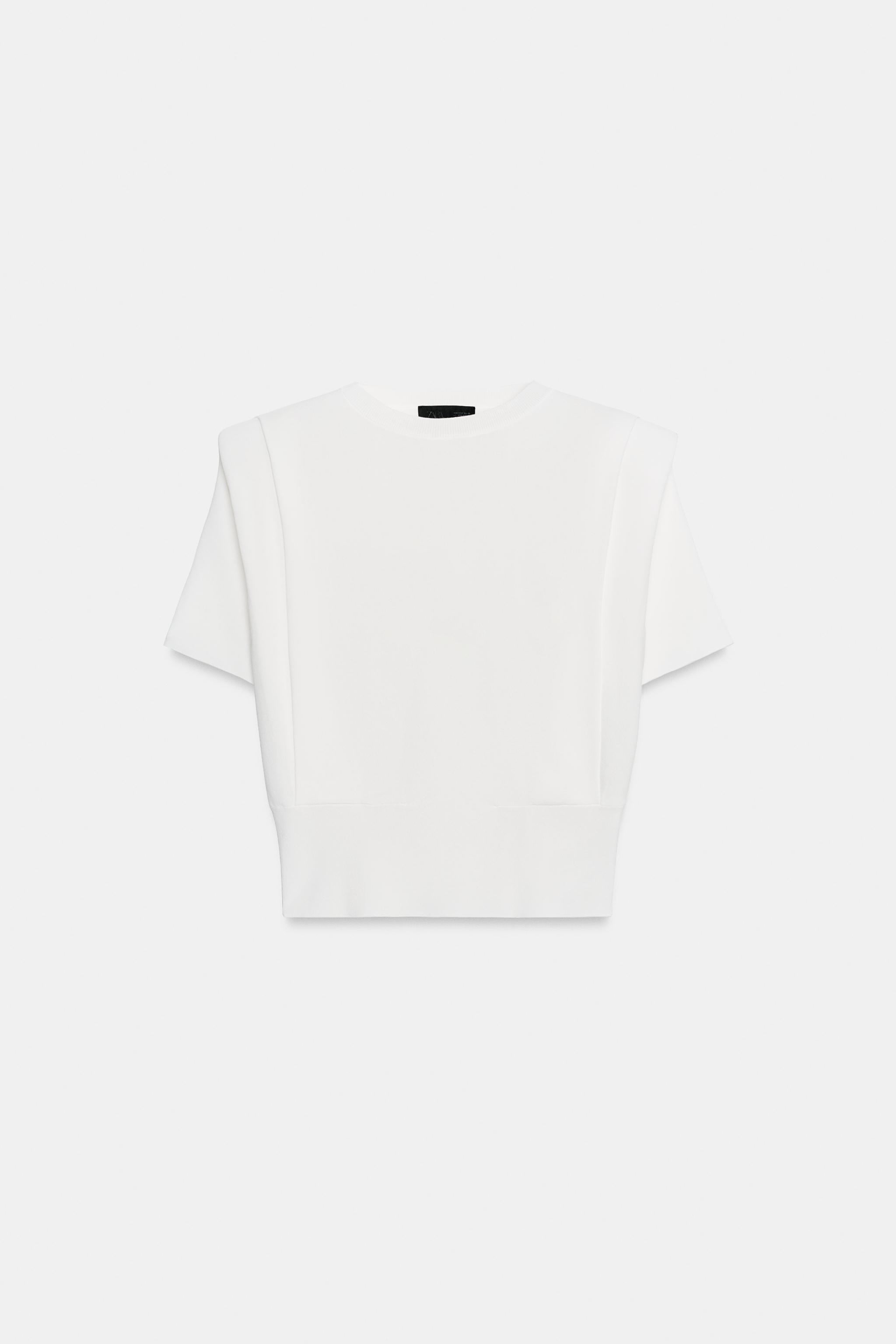 TOP EN MAILLE À ÉPAULETTES